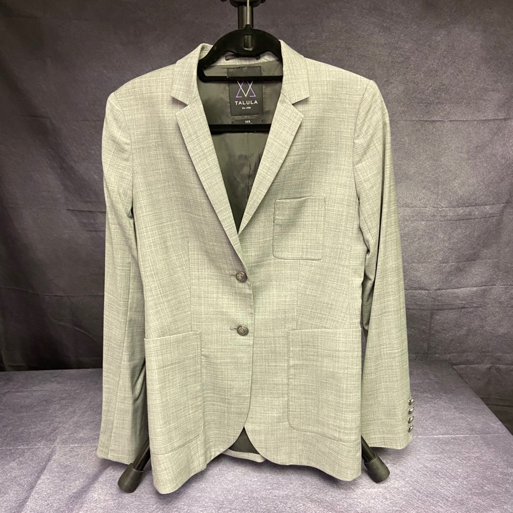 Grey blazer from Aritzia